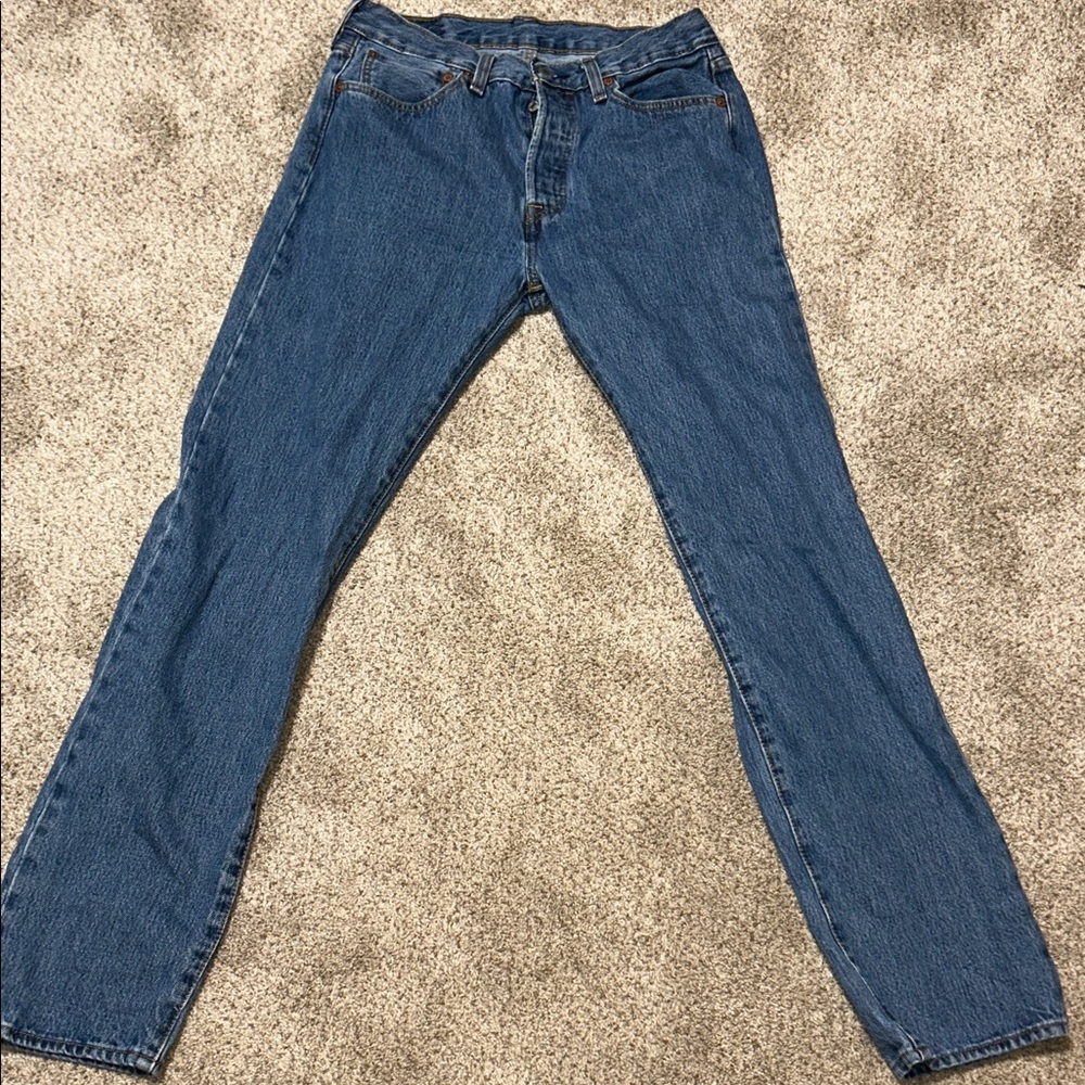 Levi's Blue Denim Jeans 501 Red Label